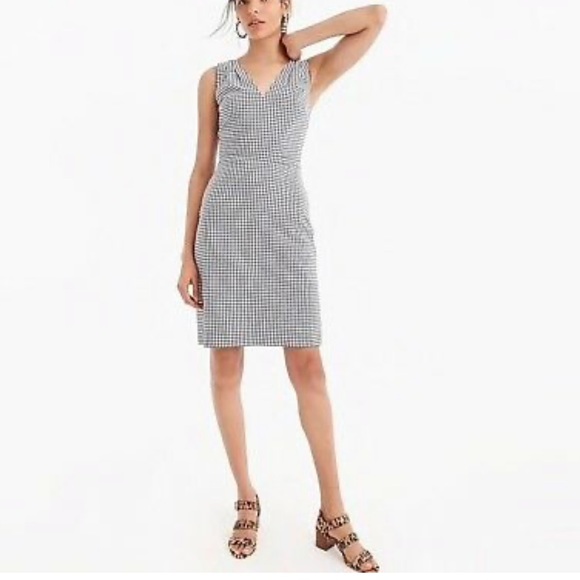 J.Crew Seersucker Gingham Pink Dress - Picture 6 of 7